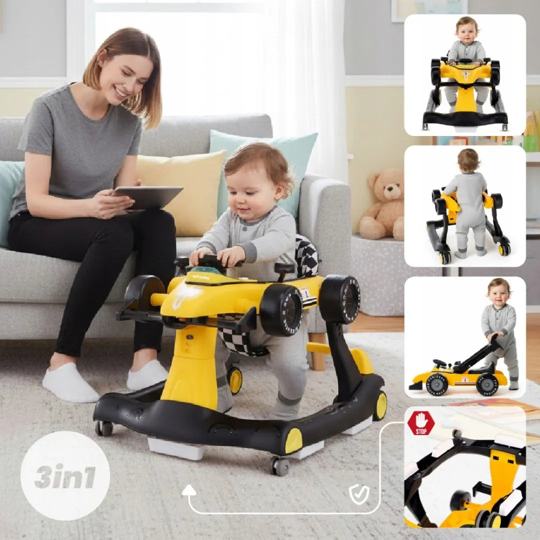 Interaktyvi vaikštynė-stūmdukas Sun Baby Formula 1 3in1 su garsais