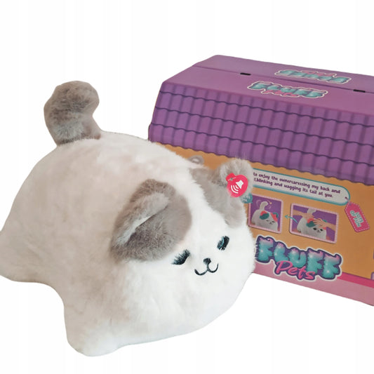 Interaktyvus pliušinis KAČIUKAS "FLUFF Pets" serijos su garsais ir mirksinčiomis akimis