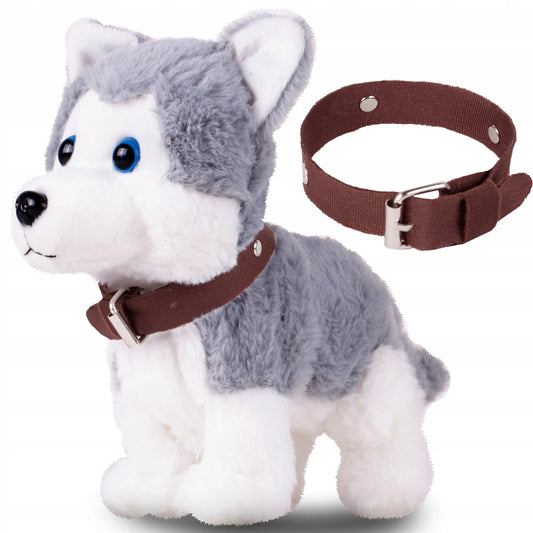 Interaktyvus pliušinis šuniukas Husky, valdomas balsu, loja