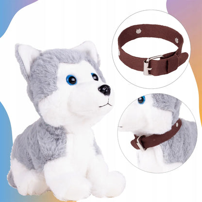 Interaktyvus pliušinis šuniukas Husky, valdomas balsu, loja