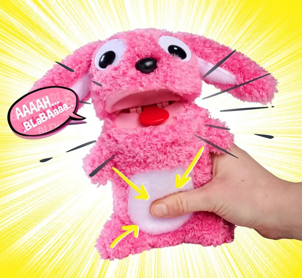 Interaktyvus pliušinis žaislas ScreamerZ triušis 30 cm su garsais Happy Prank Simba