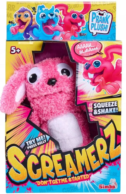 Interaktyvus pliušinis žaislas ScreamerZ triušis 30 cm su garsais Happy Prank Simba