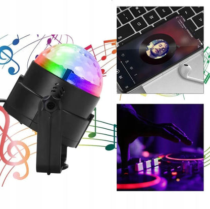 Interlook DISCO rutulys LED projektorius RGB