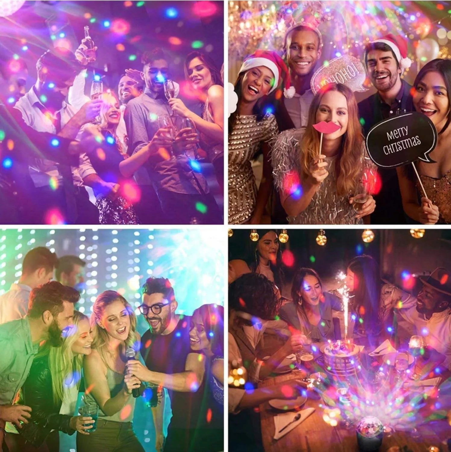 Interlook DISCO rutulys LED projektorius RGB
