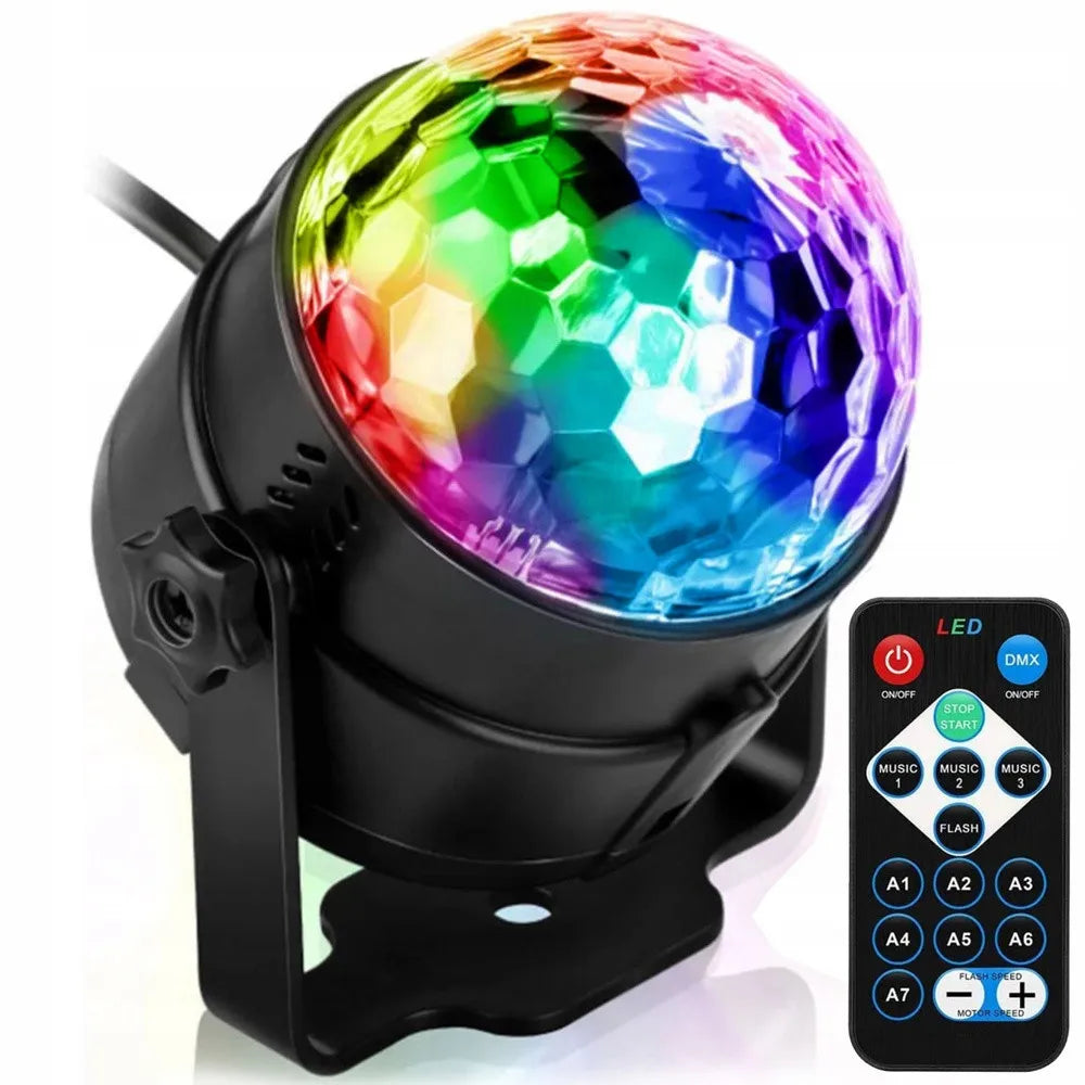 Interlook DISCO rutulys LED projektorius RGB