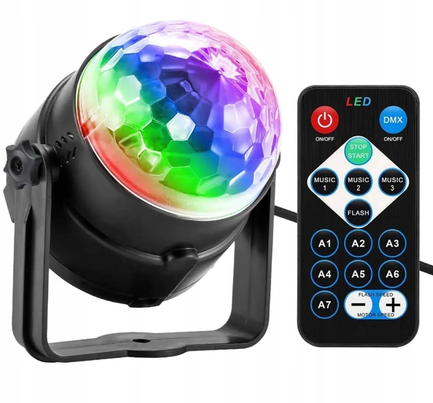 Interlook DISCO rutulys LED projektorius RGB