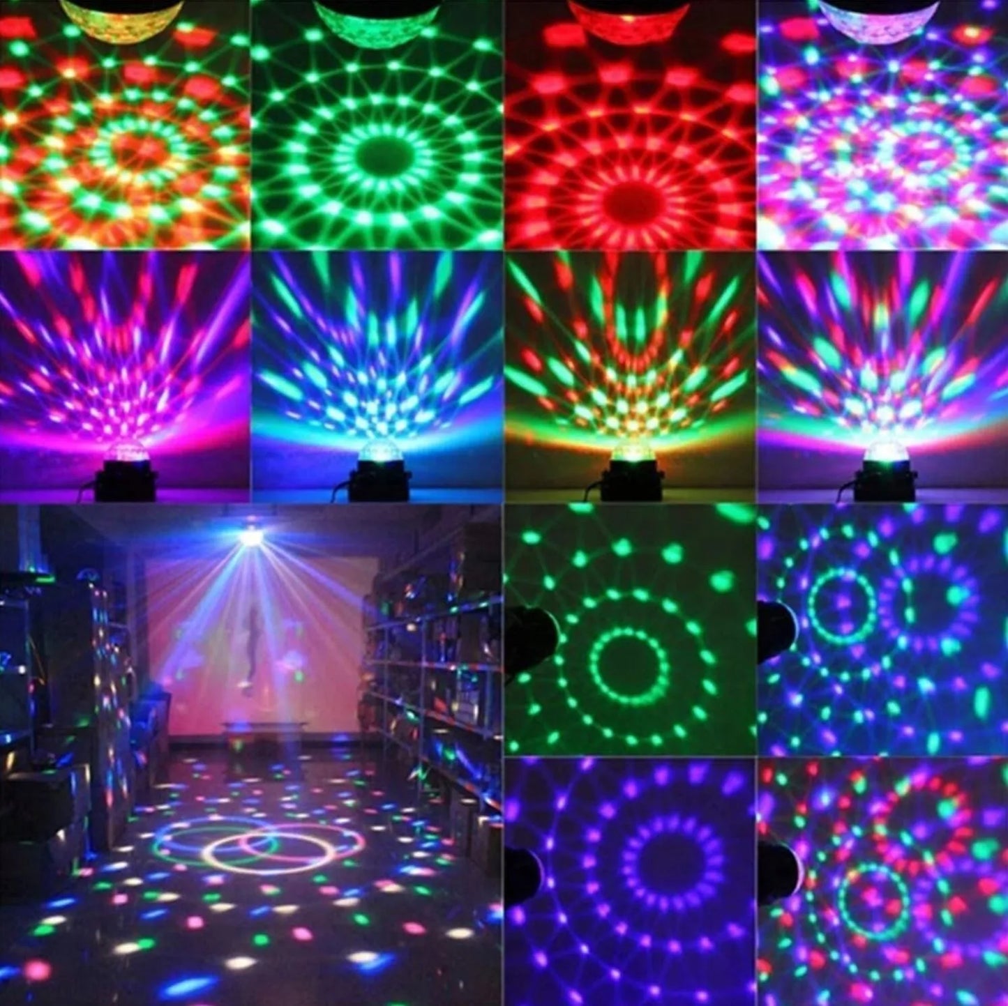 Interlook DISCO rutulys LED projektorius RGB