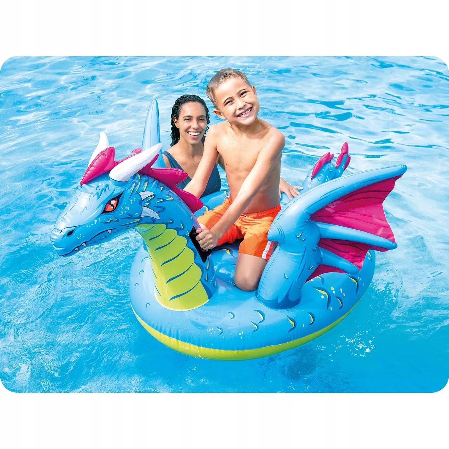 INTEX pripučiamas vaikiškas plaukimo čiužinys drakonas