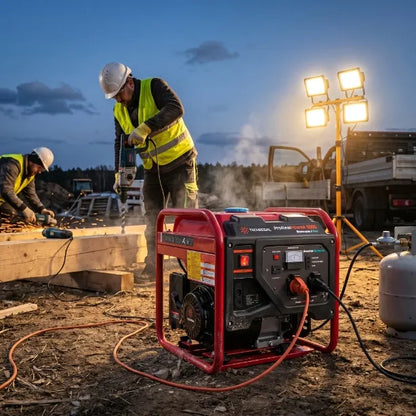 Inverterinis elektros generatorius 3,8 kW, LPG dujos, benzinas, gryna sinusoida 230 V