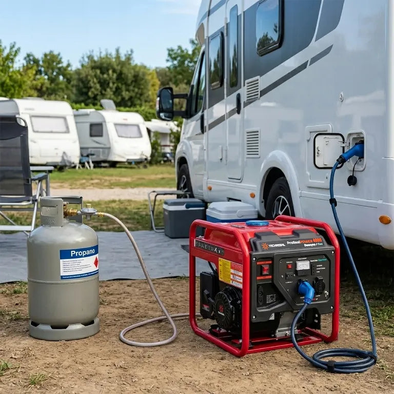Inverterinis elektros generatorius 3,8 kW, LPG dujos, benzinas, gryna sinusoida 230 V