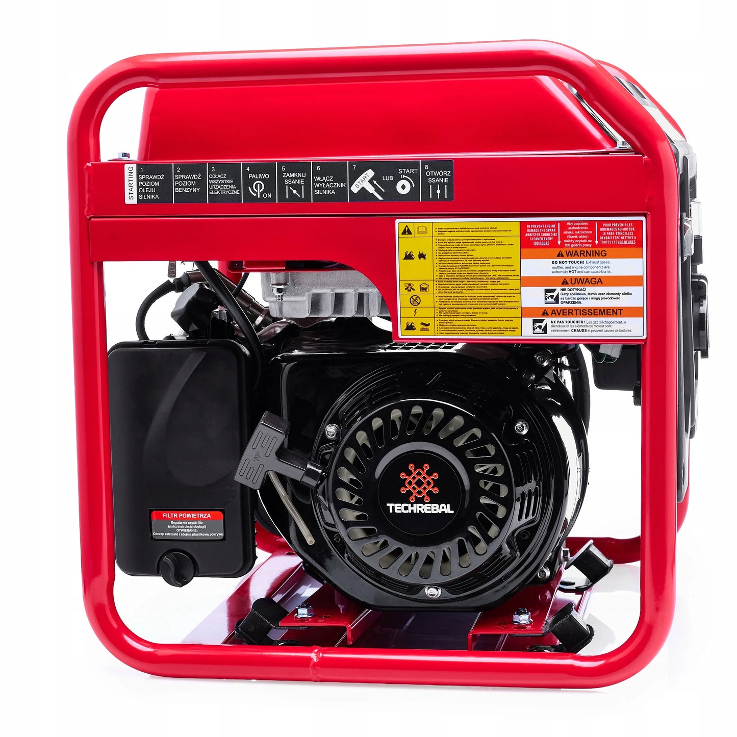 Inverterinis elektros generatorius 3,8 kW, LPG dujos, benzinas, gryna sinusoida 230 V