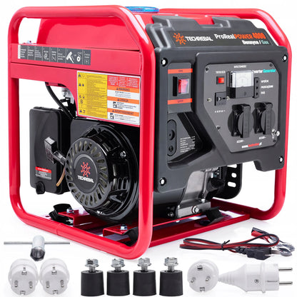 Inverterinis elektros generatorius 3,8 kW, LPG dujos, benzinas, gryna sinusoida 230 V