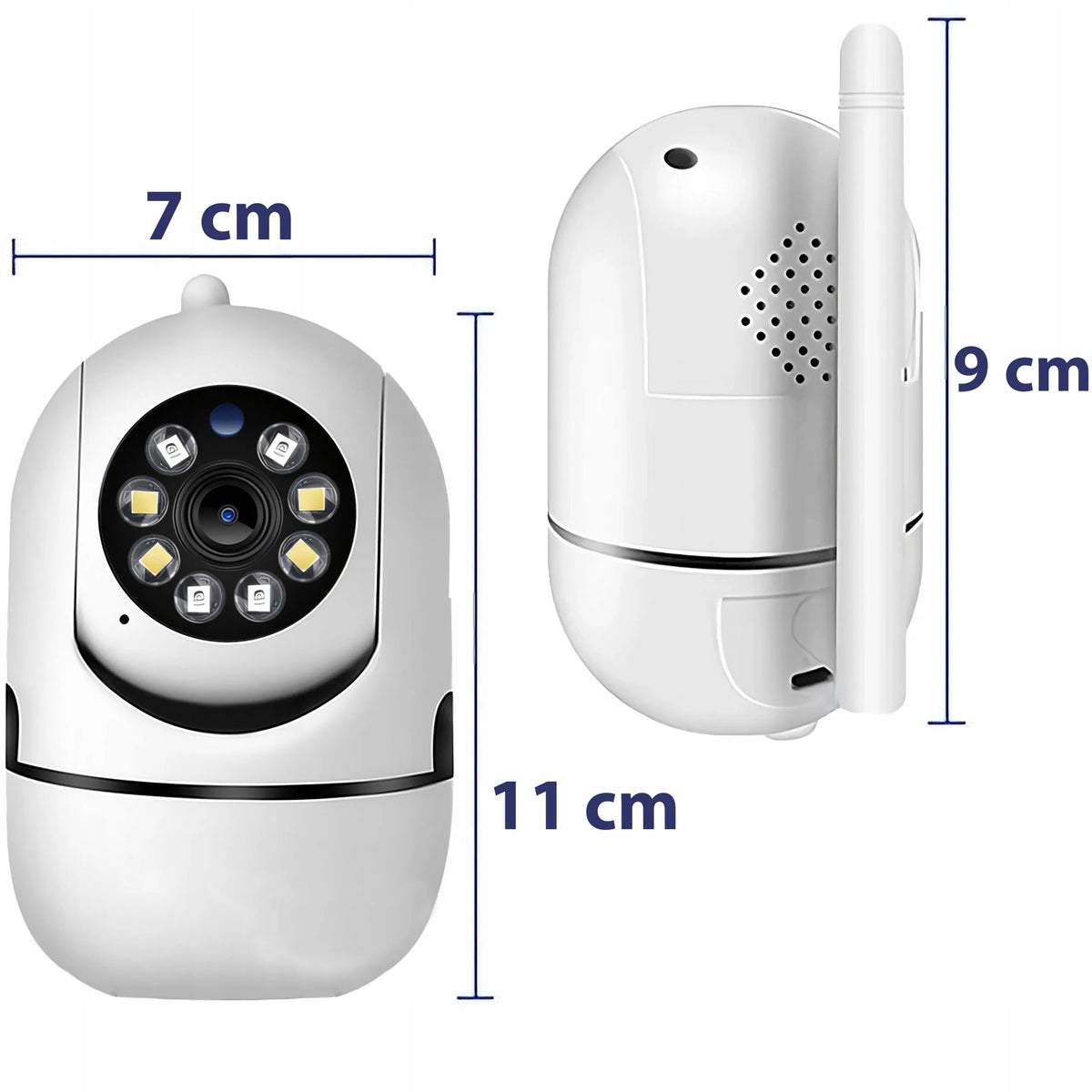 IP FULL HD WiFi belaidė elektroninė auklė su pasukama kamera RETOO E936