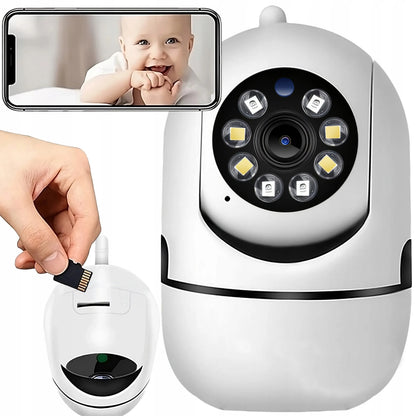 IP FULL HD WiFi belaidė elektroninė auklė su pasukama kamera RETOO E936