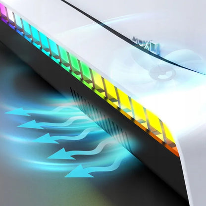 iPega aušinimo stotelė su RGB stovu, skirta Sony PS5 Slim su pultelių laikikliu