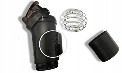 IRONFLEX plakiklis 500 ml su talpykla baltymams sandarus sporto salės gertuvė