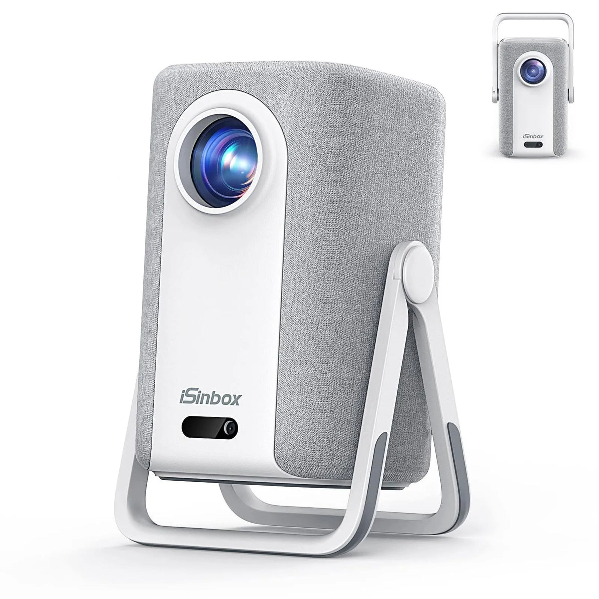 „iSinbox“ 4K projektorius su „Wi-Fi“, „Bluetooth“ ir automatiniu fokusavimu, „Netflix“, „YouTube“, „Prime Video“ bei „Dolby“