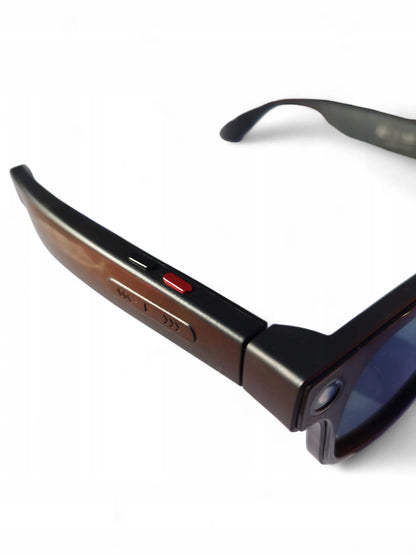 Išmanieji akiniai Smartglasses AIMB-G1 HD kamera, ChatGPT, 16 GB + 3 lęšiai