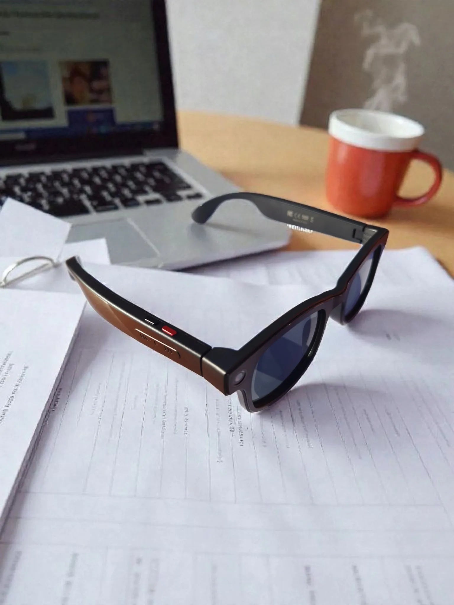 Išmanieji akiniai Smartglasses AIMB-G1 HD kamera, ChatGPT, 16 GB + 3 lęšiai