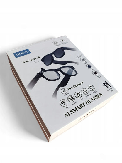 Išmanieji akiniai Smartglasses AIMB-G1 HD kamera, ChatGPT, 16 GB + 3 lęšiai