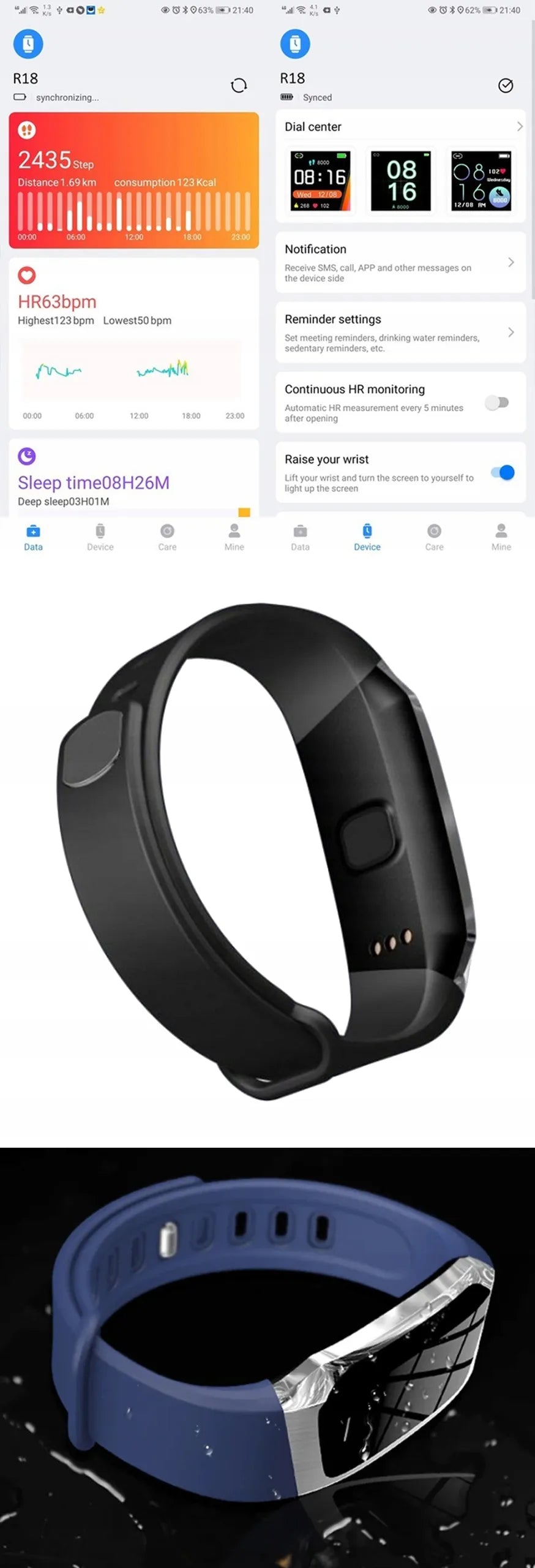 Išmanioji apyrankė SMARTBAND moteriškas laikrodis