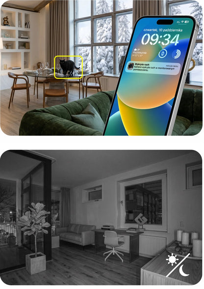 Išmanioji mini 4G IP kamera 3MPx FULL HD, juoda