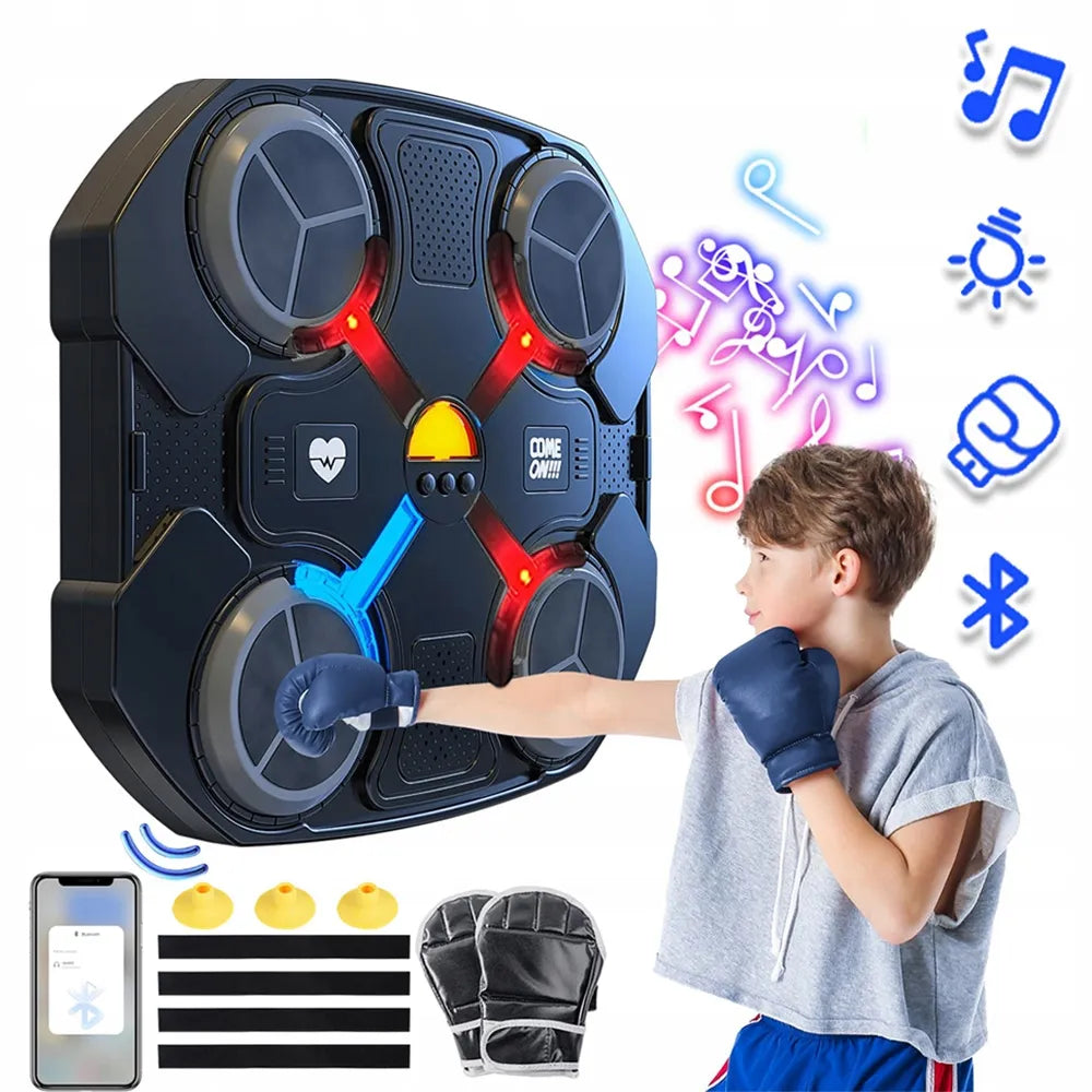 Išmanioji sieninė bokso treniruočių platforma su „Bluetooth“ ir muzika