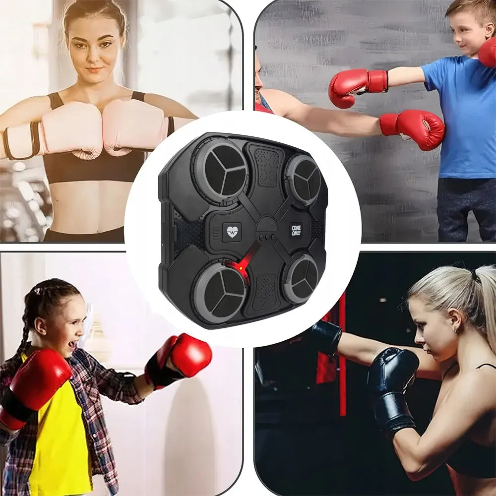 Išmanioji sieninė bokso treniruočių platforma su „Bluetooth“ ir muzika