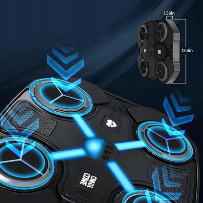 Išmanioji sieninė bokso treniruočių platforma su „Bluetooth“ ir muzika