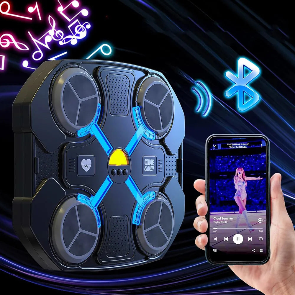 Išmanioji sieninė bokso treniruočių platforma su „Bluetooth“ ir muzika