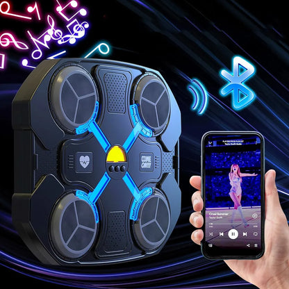 Išmanioji sieninė bokso treniruočių platforma su „Bluetooth“ ir muzika