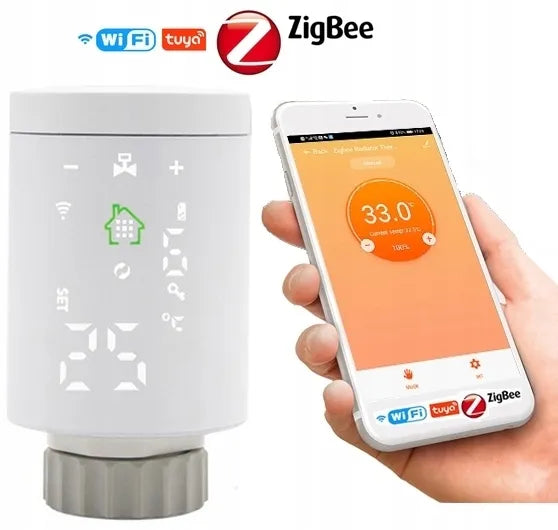 Išmanioji termostatinė galvutė TUYA ZigBee
