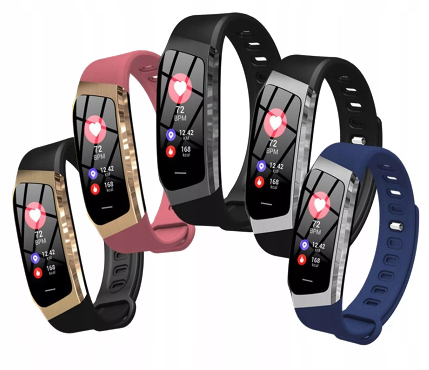 Išmanusis laikrodis apyrankė SMARTBAND su AMOLED ekranu, atsparumu vandeniui ir širdies ritmo matuokliu