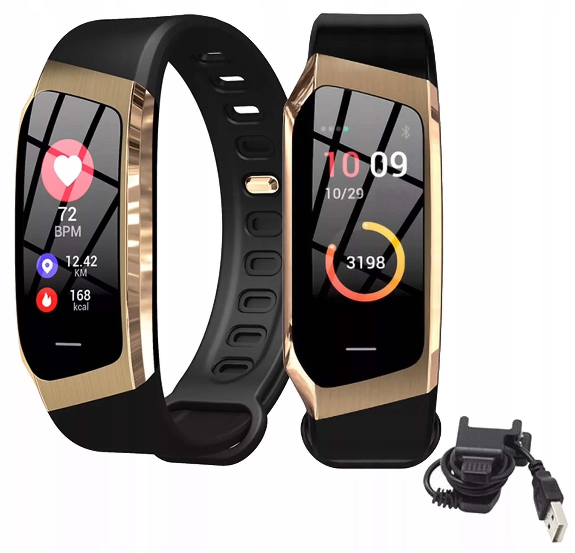Išmanusis laikrodis apyrankė SMARTBAND su AMOLED ekranu, atsparumu vandeniui ir širdies ritmo matuokliu