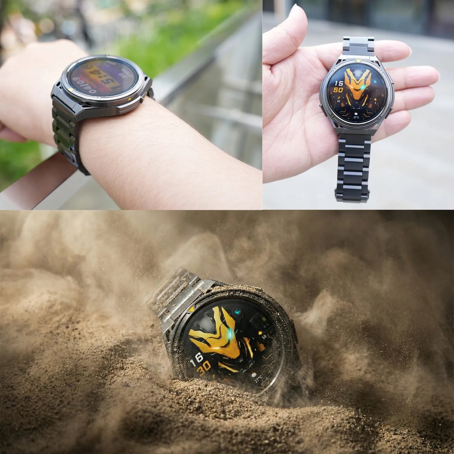 Išmanusis laikrodis Cubot GT5 vyriškas GPS atsparus vandeniui meniu LT Bluetooth skambučiai AMOLED sportinis