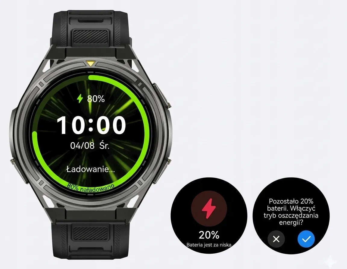 Išmanusis laikrodis Cubot GT5 vyriškas GPS atsparus vandeniui meniu LT Bluetooth skambučiai AMOLED sportinis