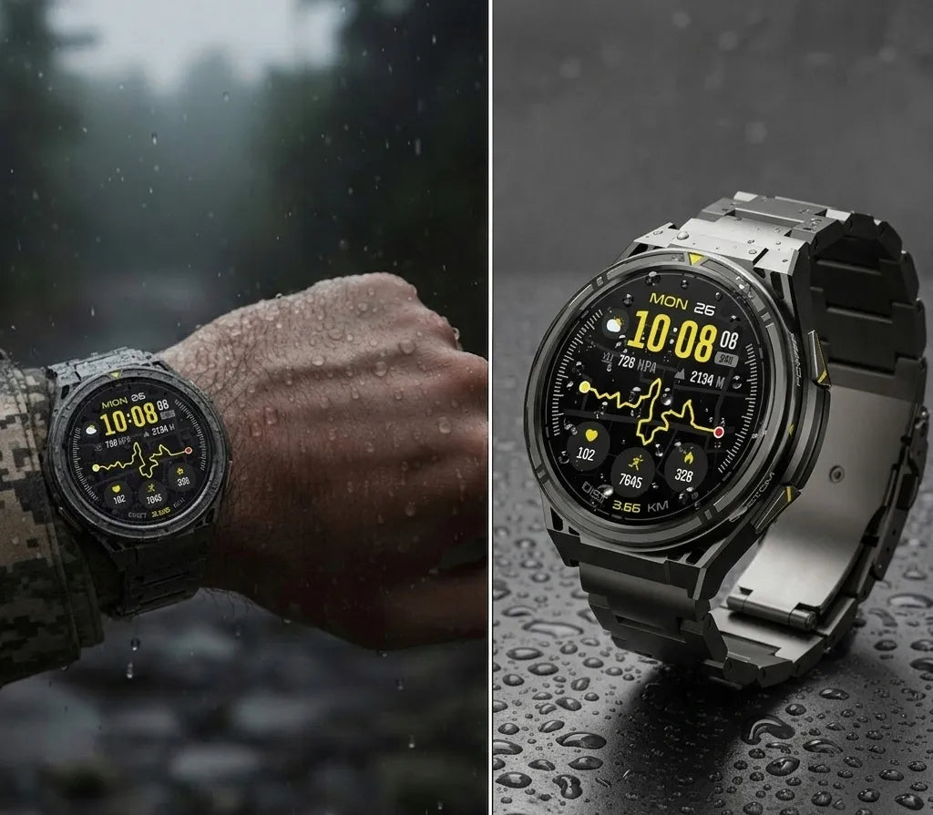 Išmanusis laikrodis Cubot GT5 vyriškas GPS atsparus vandeniui meniu LT Bluetooth skambučiai AMOLED sportinis