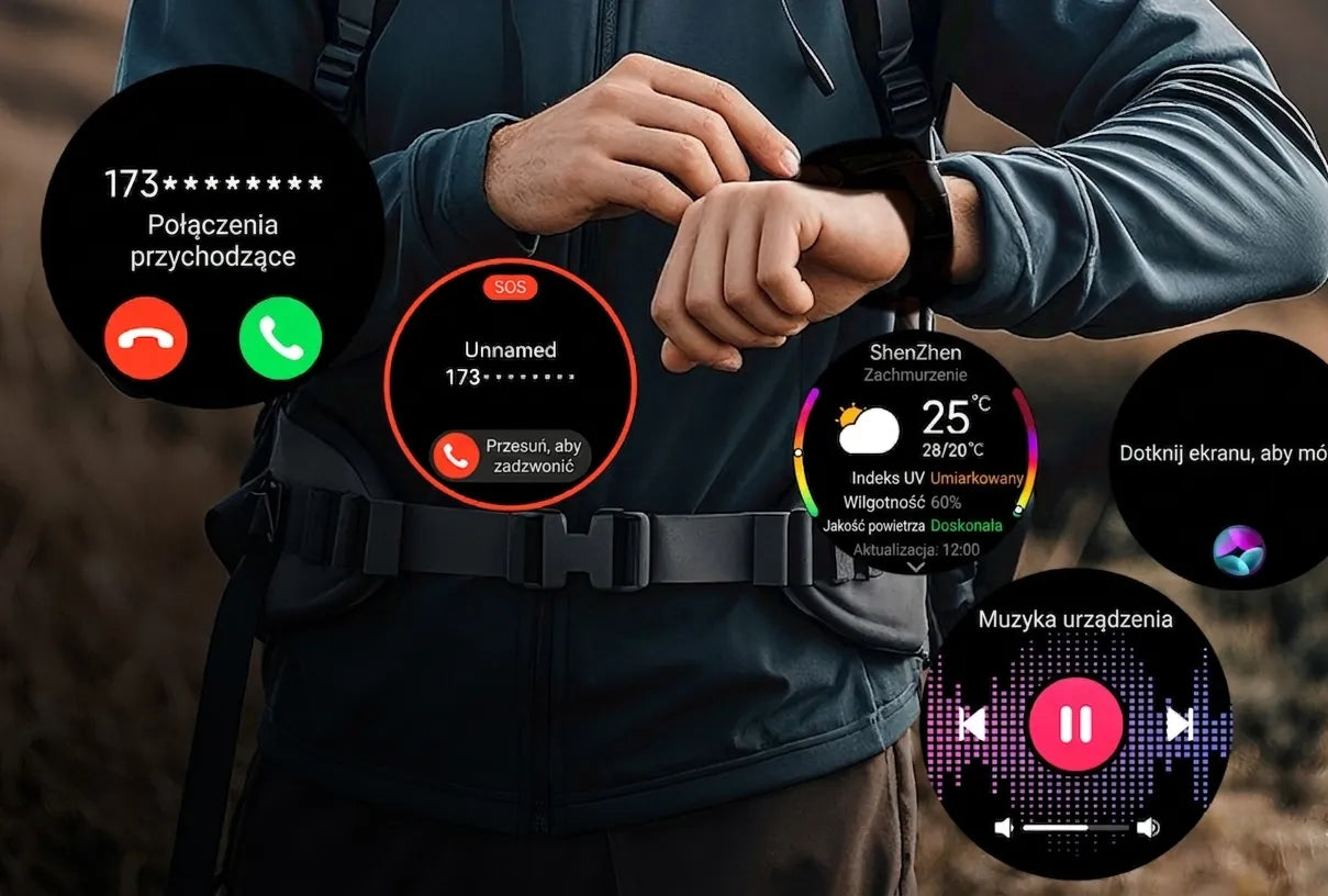 Išmanusis laikrodis Cubot GT5 vyriškas GPS atsparus vandeniui meniu LT Bluetooth skambučiai AMOLED sportinis
