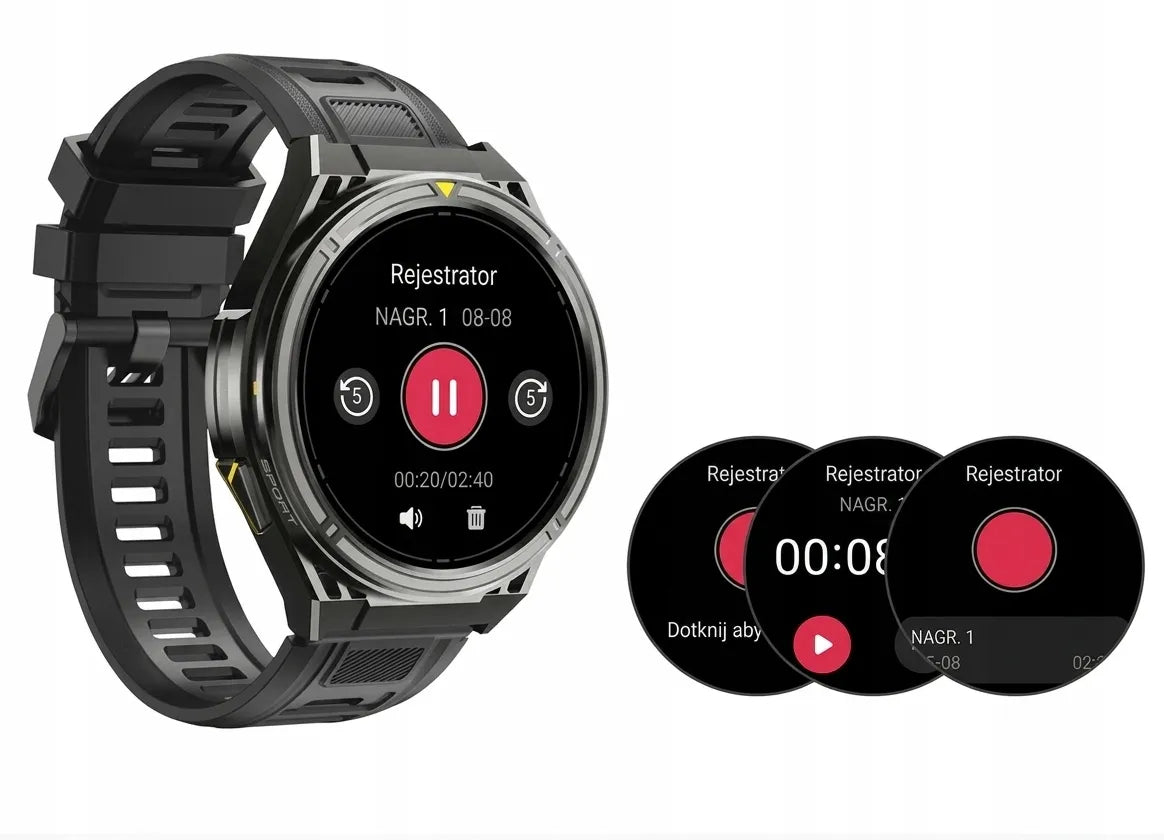 Išmanusis laikrodis Cubot GT5 vyriškas GPS atsparus vandeniui meniu LT Bluetooth skambučiai AMOLED sportinis