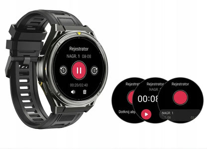 Išmanusis laikrodis Cubot GT5 vyriškas GPS atsparus vandeniui meniu LT Bluetooth skambučiai AMOLED sportinis
