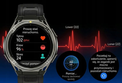 Išmanusis laikrodis Cubot GT5 vyriškas GPS atsparus vandeniui meniu LT Bluetooth skambučiai AMOLED sportinis