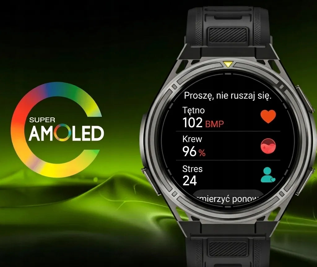 Išmanusis laikrodis Cubot GT5 vyriškas GPS atsparus vandeniui meniu LT Bluetooth skambučiai AMOLED sportinis