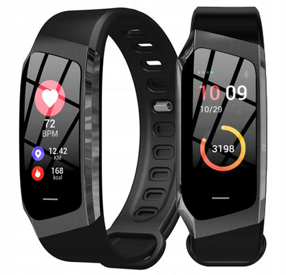 Išmanusis laikrodis DIAWAY E18 AMOLED sportinis, juodas, lietuviškas meniu