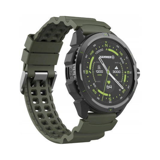 Išmanusis laikrodis Hammer Watch 2 Military Edition, GPS, AMOLED, atsparumas vandeniui 5 ATM