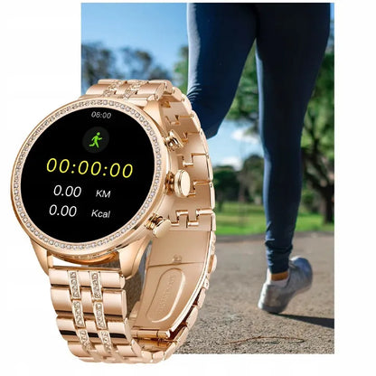 Išmanusis laikrodis moterims Smartwatch su Bluetooth skambučiais ir sporto funkcijomis