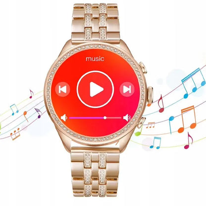 Išmanusis laikrodis moterims Smartwatch su Bluetooth skambučiais ir sporto funkcijomis
