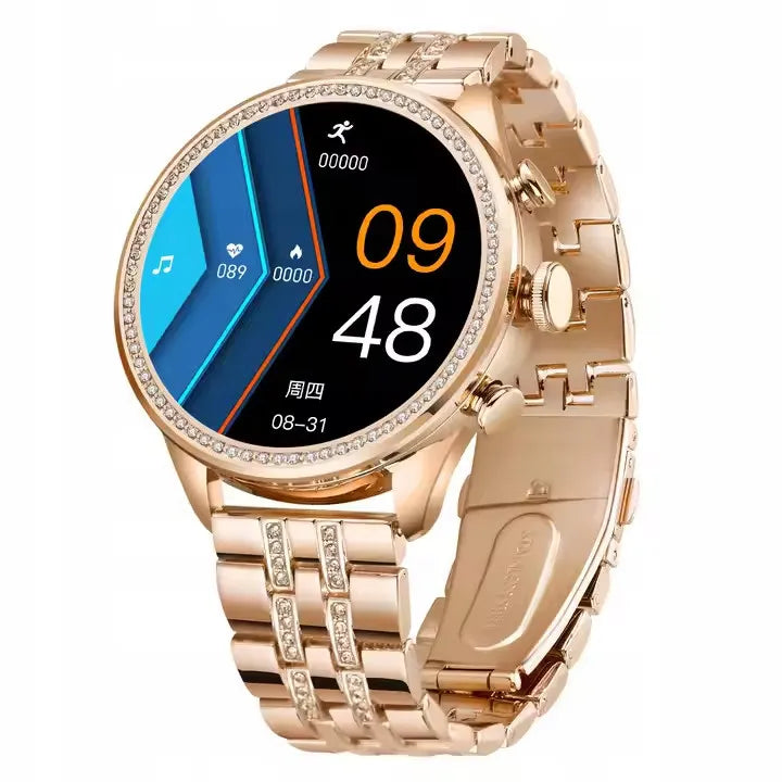 Išmanusis laikrodis moterims Smartwatch su Bluetooth skambučiais ir sporto funkcijomis