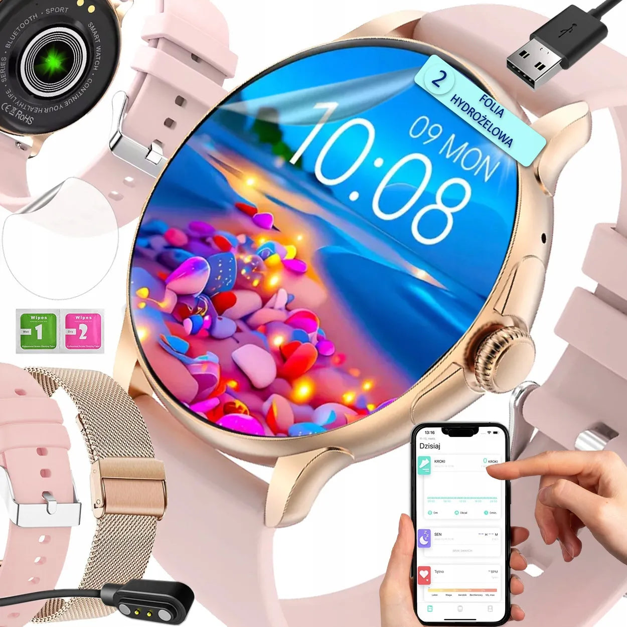 Išmanusis laikrodis Smart-Trend F359 rožinis