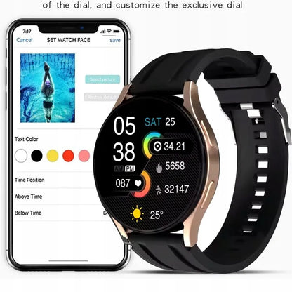 Išmanusis laikrodis Smart-Trend GT Rose Gold su Bluetooth skambučiais