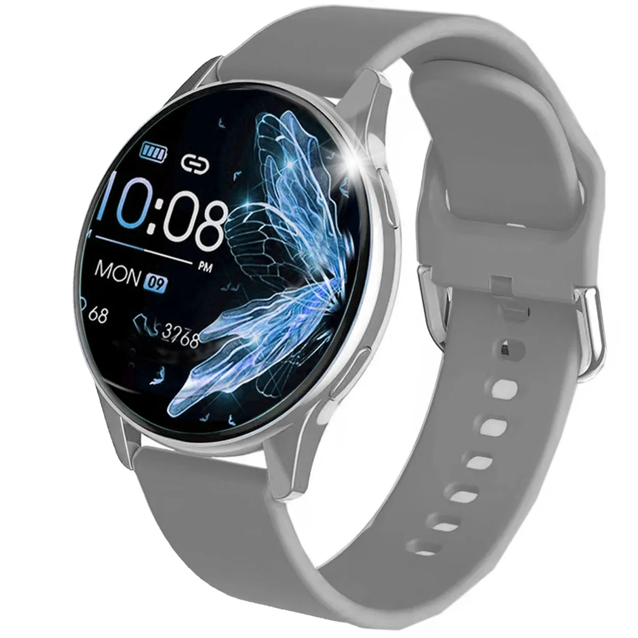 Išmanusis laikrodis Smart-Trend PRO T29, moteriškas, sportinis, su skambučių funkcija, sidabrinis